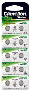 Camelion batterij lr44/d357/v13ga/ag13 kaart a 10 stuks