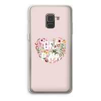 GRL PWR Flower: Samsung Galaxy A8 (2018) Transparant Hoesje