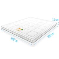 Koudschuim Topdekmatras Infinity Airmaxx Bamboe Deluxe 200x200 dikte 11 cm