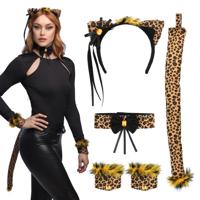 Set Cute Leopard Brown Dames Set Cute Leopard Brown Dames