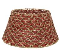 Boomring zeegras d57h26 cm rood Everlands - Everlands