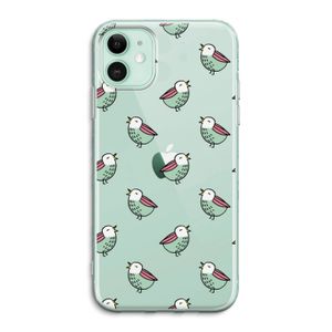Vogeltjes: iPhone 11 Transparant Hoesje