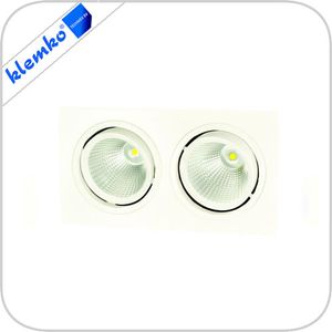 LED AR111 armatuur. Dimbaar 2x13W 3000K richtbaar Klemko 866330