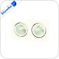 LED AR111 armatuur. Dimbaar 2x13W 3000K richtbaar Klemko 866330