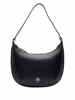 Manu Atelier sac porté épaule Mani Mini à plaque logo - Noir