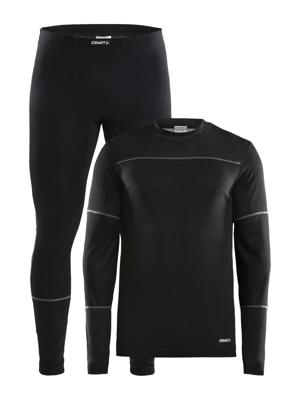 Craft Baselayer Set Heren Thermoset Black/Granite S