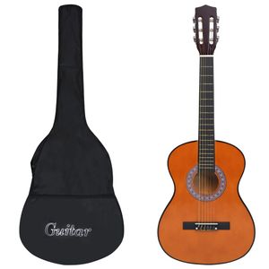 VidaXL Gitaar klassiek beginner met tas 3/4 36"