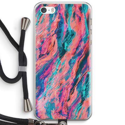 Electric Times: iPhone 5 / 5S / SE Transparant Hoesje met koord