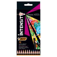 BIC Intensity Premium Zwart, Blauw, Bruin, Groen, Lichtblauw, Oranje, Roze, Paars, Rood, Violet, Wit, Geel 12 stuk(s) - thumbnail