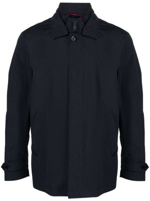 Fay manteau Morning à simple boutonnage - Bleu