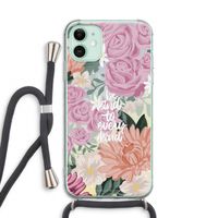 Kindness matters: iPhone 11 Transparant Hoesje met koord