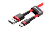 Baseus Cafule USB-kabel 2 m USB 2.0 USB A USB C Rood - thumbnail