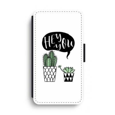 Hey you cactus: iPhone XS Max Flip Hoesje