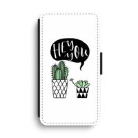 Hey you cactus: iPhone XS Max Flip Hoesje