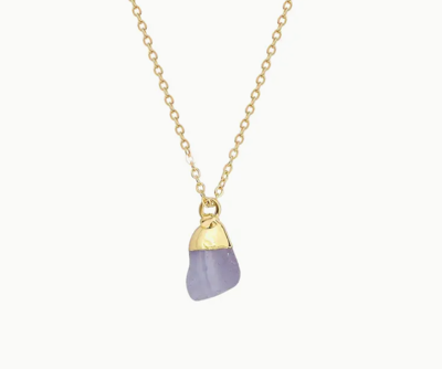 Goudkleurige Ruwe Paarse Agaat Ketting - Spiritualiteit - Spiritueelboek.nl Goudkleurige Ruwe Paarse Agaat Ketting - Spiritualiteit - Spiritueelboek.nl