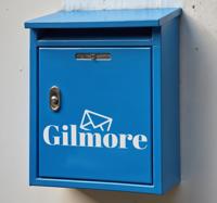 Aangepaste mailboxnaam brievenbus sticker
