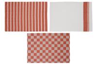 Cosy & Trendy Theedoeken Stoff Roest 50 x 70 cm - 3-delig