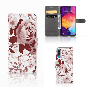 Hoesje Samsung Galaxy A50 Watercolor Flowers