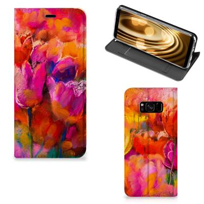 Bookcase Samsung Galaxy S8 Tulips Bookcase Samsung Galaxy S8 Tulips