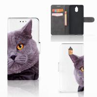 Nokia 3.1 (2018) | Telefoonhoesje | Met pasjeshouder | Kat Nokia 3.1 (2018) | Telefoonhoesje | Met pasjeshouder | Kat