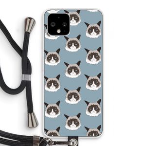 It's a Purrr Case: Pixel 4 Transparant Hoesje met koord