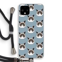It's a Purrr Case: Pixel 4 Transparant Hoesje met koord