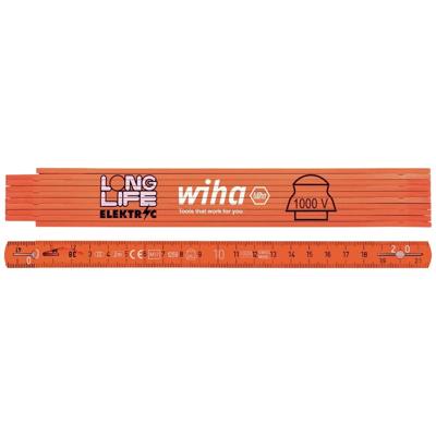 Wiha Elektriker Gliedermaßstab Longlife® 42068 Duimstok 2 m Kunststof