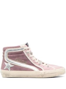 Golden Goose Slide high-top suede sneakers - Rose