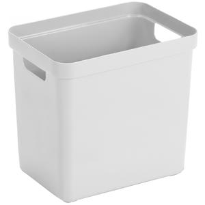 Sunware Opbergbox Sigma - kunststof - wit - 25 liter - Opbergbakken/opbergers