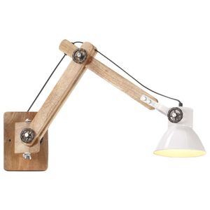 VidaXL Wandlamp industrieel rond e27 wit