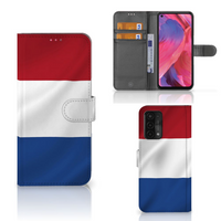 OPPO A54 5G | A74 5G | A93 5G Bookstyle Case Nederlandse Vlag - thumbnail