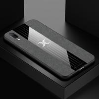 Voor vivo X23 XINLI stiksels doek textuur schokbestendig TPU beschermhoes (grijs)