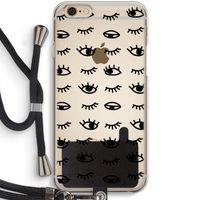 Eye pattern #2: iPhone 6 / 6S Transparant Hoesje met koord