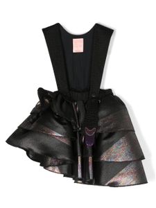 WAUW CAPOW by BANGBANG robe Fairytale Rainbow en maille métallisée - Noir