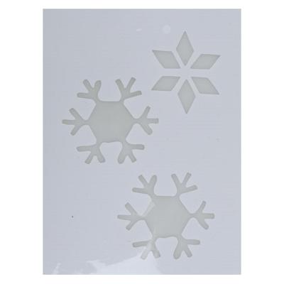 Kerst raamsjabloon sneeuwvlok - wit - 35 cm - raamdecoratie - kerstversiering