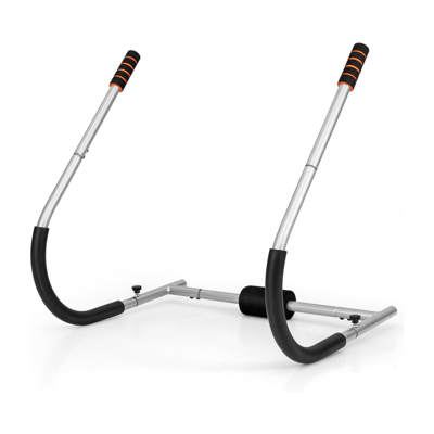 Fitnesstrainer voor AB Opvouwbare Buikmachine met Gevoerde Hoofd-/Neksteun Sit-Up Trainingshulpmiddel Buiktrainer Trainingstrainer-Zilver