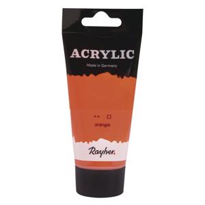 Acrylverf/hobbyverf op waterbasis - oranje - 75 ml - Schilderen/knutselen