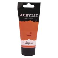 Acrylverf/hobbyverf op waterbasis - oranje - 75 ml - Schilderen/knutselen