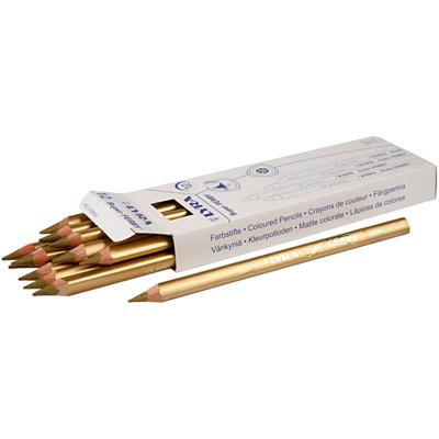 Lyra Super ferby 1 kleurpotloden, l: 18 cm, vulling 6,25 mm, goud, 12 stuk/ 1 doos