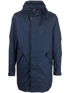 Moorer parka zippée à capuche - Bleu