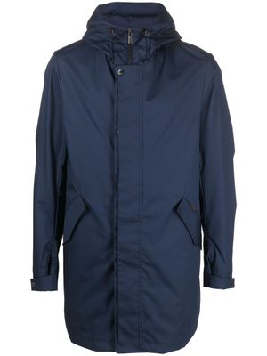 Moorer parka zippée à capuche - Bleu