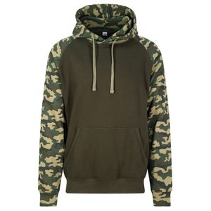 Just Hoods capuchon sweater camouflage/green voor heren 2XL (EU 56)  -