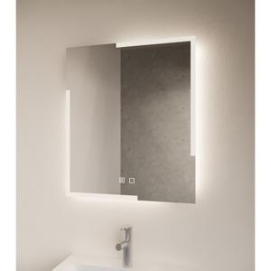 Badkamerspiegel Melite | 90x70 cm | Rechthoekig | Indirecte LED verlichting | Touch button | Met spiegelverwarming