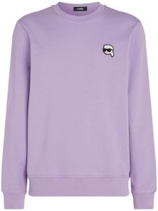 Karl Lagerfeld sweat Ikonik en coton biologique - Violet