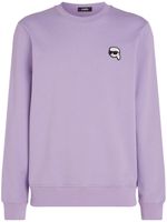 Karl Lagerfeld sweat Ikonik en coton biologique - Violet - thumbnail