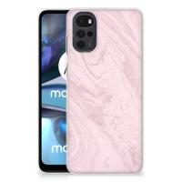 Motorola Moto G22 | TPU | Siliconen hoesje | Marble Pink - Origineel Cadeau Vriendin