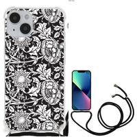 iPhone 14 Case Black Flowers - thumbnail