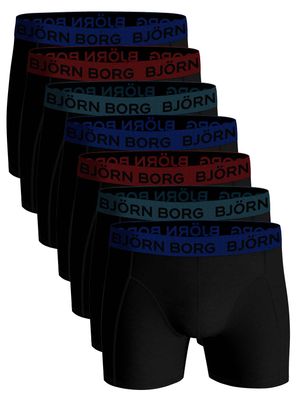 Björn Borg - Ess. Cotton Shorts - 7 pack - MP001, Maat:S