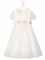 La Stupenderia robe longue à fleurs - Blanc