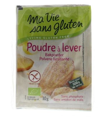 Bakpoeder 4 x 10 gram glutenvrij bio